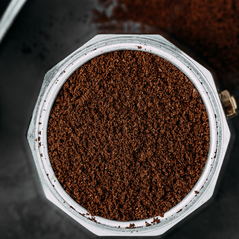 Ground coffee (low sugar)